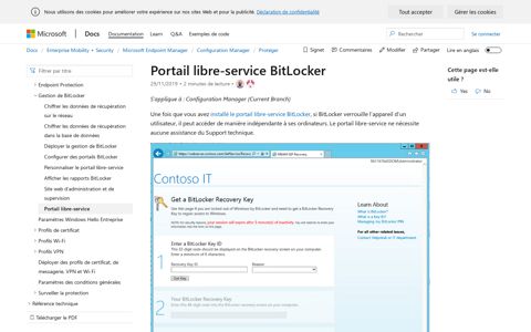 Portail libre-service BitLockerBitLocker self-service portal