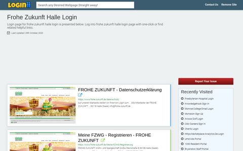 Frohe Zukunft Halle Login - Loginii.com