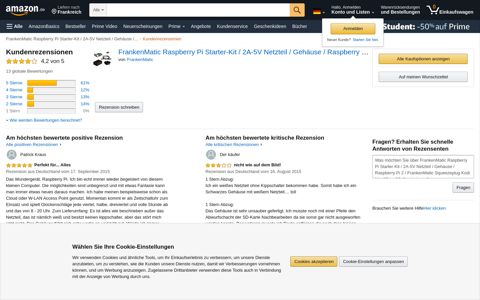 FrankenMatic Raspberry Pi ... - Amazon.de:Kundenrezensionen