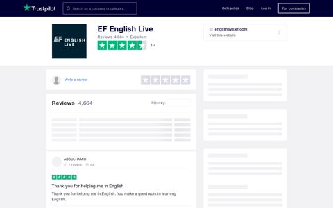 EF English Live Reviews | Read Customer Service Reviews of ...