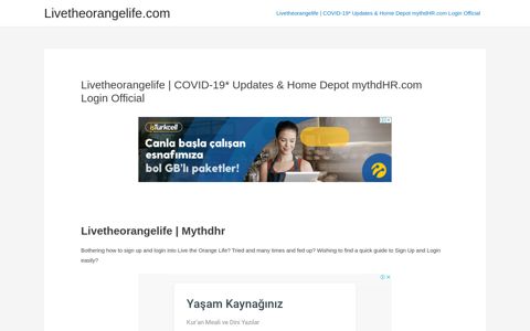 Livetheorangelife | COVID-19* Updates & Home Depot ...