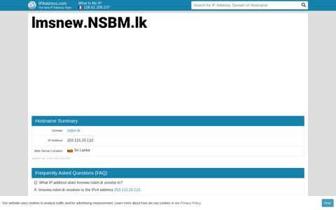 lmsnew.Nsbm.lk Website statistics and traffic analysis | Nsbm ...
