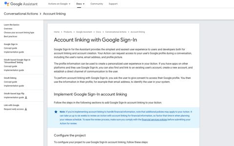 Account linking with Google Sign-In - Google Developers