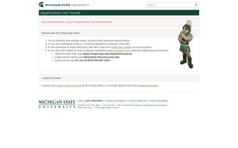 EBS Portal Login - MSU - Michigan State University