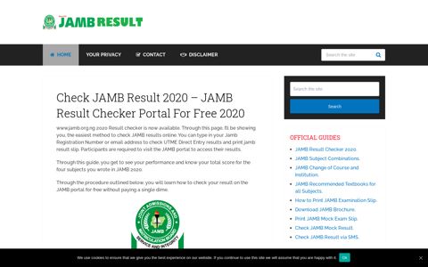 Check JAMB Result 2020 - JAMB Result Checker Portal For ...