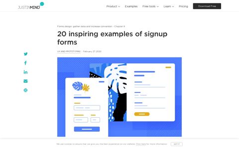 20 inspiring examples of signup forms - Justinmind