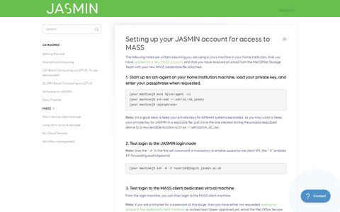 Setting up your JASMIN account for access to MASS - JASMIN ...