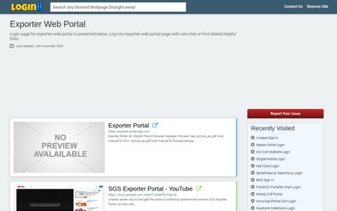 Exporter Web Portal - Loginii.com
