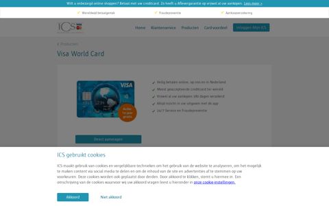 Visa World Card | International Card Services