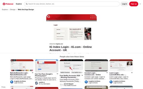 IG Index Login - IG.com - Online Account - UK - Pinterest