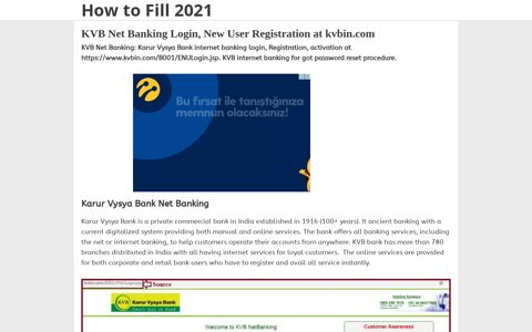 KVB Net Banking Login, New User Registration 2020 at www ...