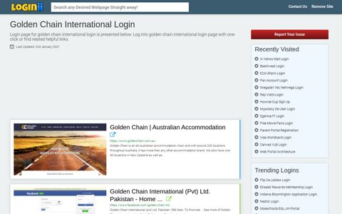 Golden Chain International Login