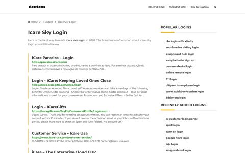 Icare Sky Login ❤️ One Click Access - iLoveLogin