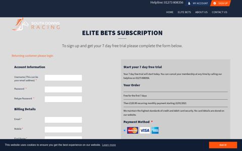 Elite Bets - South Downs Racing