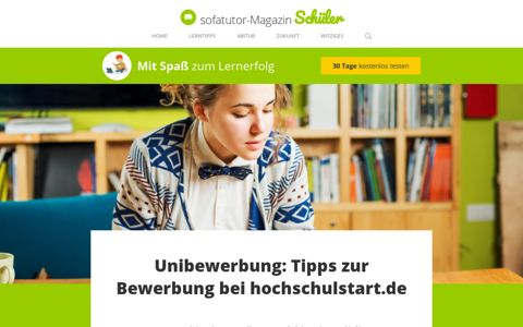 Unibewerbung: Tipps zur Bewerbung bei hochschulstart.de