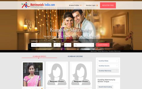 Kumbhar Matrimony - Hindu Kumbhar Matrimonial For Shaadi ...