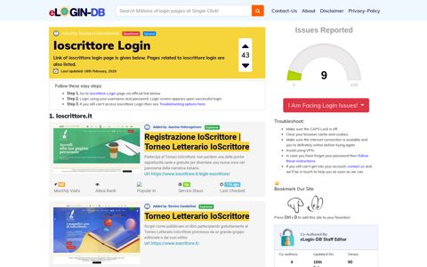 Ioscrittore Login - A database full of login pages from all over the ...