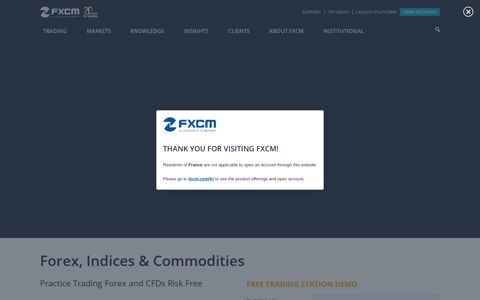 Forex Trading Demo - FXCM Markets