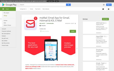myMail: Email App for Gmail, Hotmail & AOL E-Mail - Apps on ...