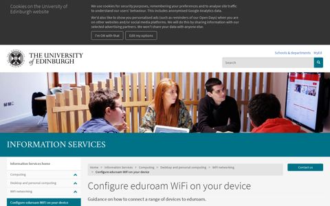 Configure eduroam WiFi on your device | The University of ...
