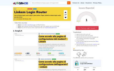 Linkem Login Router