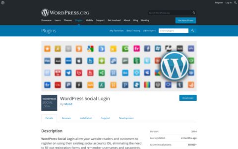WordPress Social Login – WordPress plugin | WordPress.org