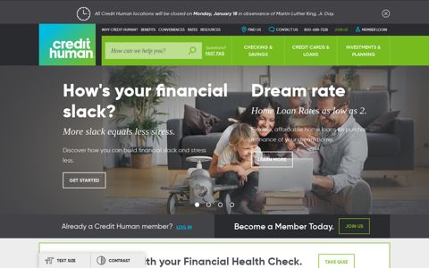 Credit Human | Checking, Savings and Loans