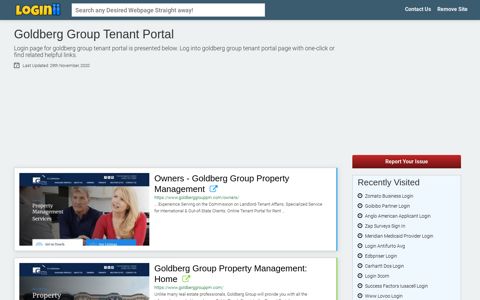 Goldberg Group Tenant Portal - Loginii.com
