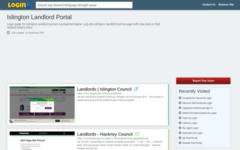 Islington Landlord Portal - Loginii.com