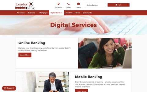 Digital Services - Leader Bank
