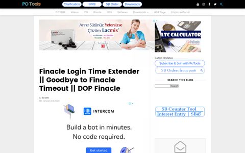 Finacle Login Time Extender || Goodbye to Finacle ... - PO Tools