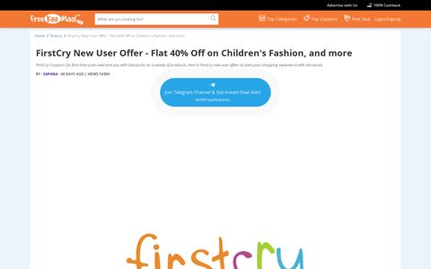 Firstcry New User Offer - Upto 40% OFF Baby Diapers, Kids ...