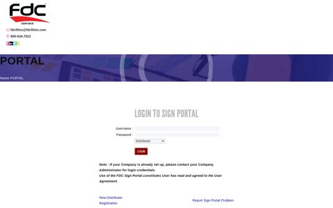 FDC Sign Portal