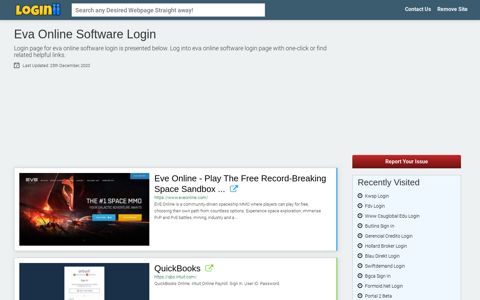 Eva Online Software Login - Loginii.com