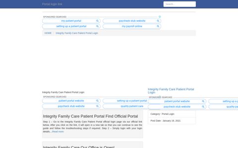 [LOGIN] Integrity Family Care Patient Portal Login FULL Version HD ...