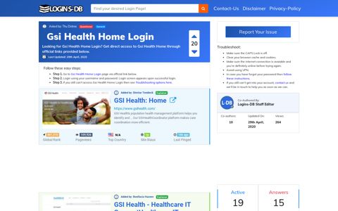 Gsi Health Home Login - Logins-DB