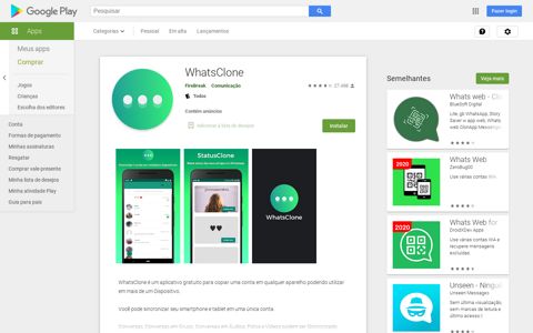 WhatsClone – Apps no Google Play