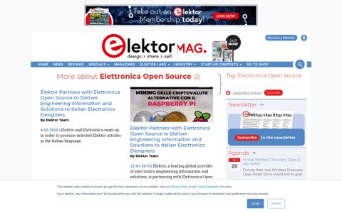 Items tagged with: Elettronica Open Source| Elektor | Elektor ...