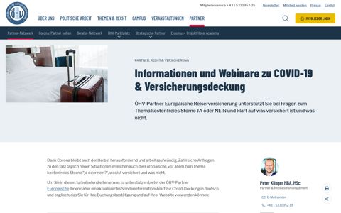 Europäische Reiseversicherung: Informationen und Webinare ...