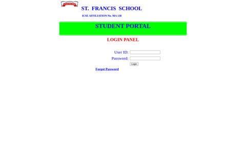 student portal - St. Francis School, Borivali, Mumbai