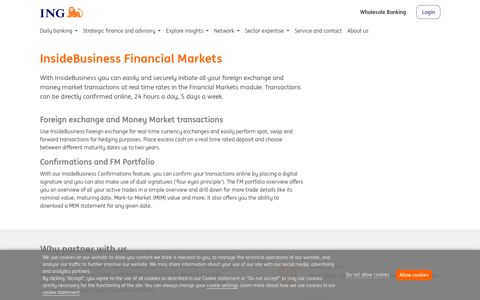 InsideBusiness Financial Markets • ING