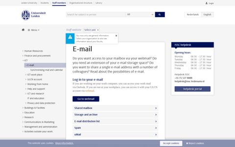 E-mail - Universiteit Leiden