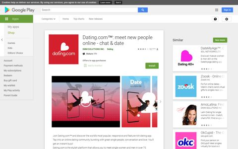 Dating.com™: meet new people online - chat & date - Apps on ...