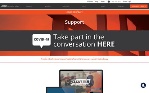 Support - Jonas Construction Software