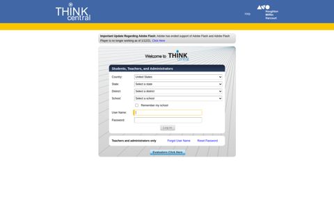 Students, Teachers, and Administrators - ThinkCentral
