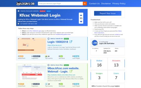 Kfcsc Webmail Login - Logins-DB