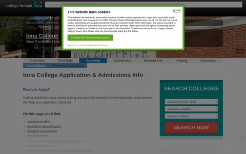 Iona College Application & Admissions Information