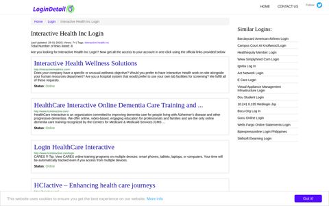 Interactive Health Inc Login Interactive Health Wellness ...