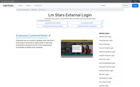 Lm Stars External Login - Employees | Lockheed Martin