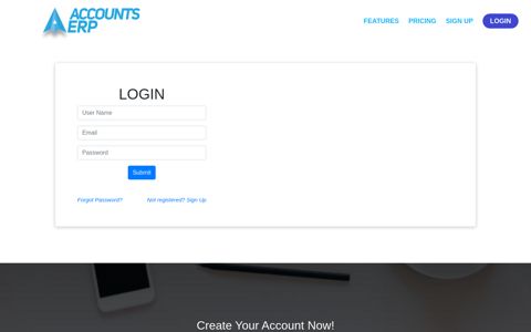 Login to Accounts ERP - Account ERP